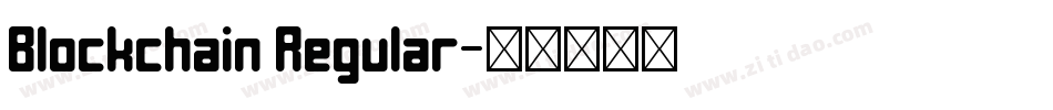 Blockchain Regular字体转换